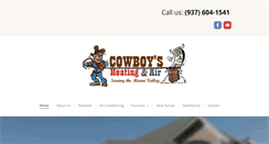 Desktop Screenshot of cowboyshvac.com